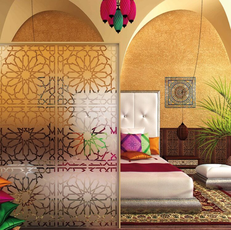 Raamfolie design decor DD 021 Arabia - folie bloem